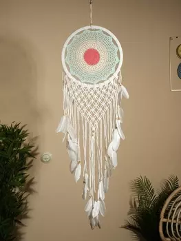 Ловец снов "Мятные тона" 32х90 см.