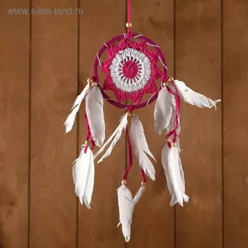 Ловец снов "Восхищение" малиновый 0,7х12х40 см