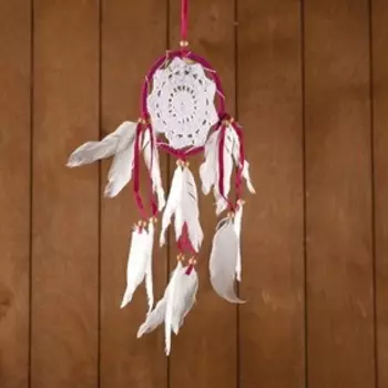 Ловец снов "Восхищение" малиновый 12х0,5х40 см