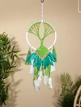 Ловец снов "Зелёное дерево" 22х60 см.