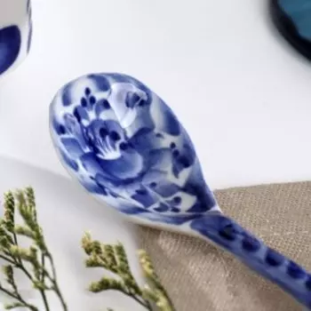 Ложка, 12×3×2 см, гжель