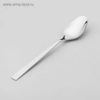 Ложка чайная «Ариета», h=13,8 см, толщина 2,5 мм, цвет серебряный