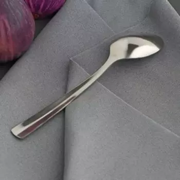 Ложка чайная Доляна «Майя», длина 13.4 см, толщина 1.2 мм, серебристая