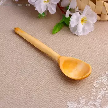 Ложка деревянная, чайная, варёная, без росписи, заготовка для творчества