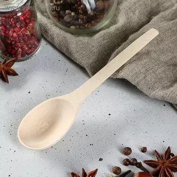 Ложка деревянная "Десертная", 16х4 см, массив бука