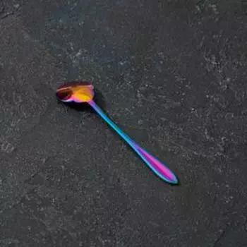 Ложка десертная Magistro «Цветок», 12,5 см, цвет хамелеон