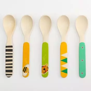 Ложка детская для кормления Крошка Я, бамбук, МИКС