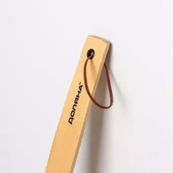 Ложка для обуви Доляна, с петелькой, деревянная, 383.5 см