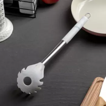 Ложка для спагетти Доляна «Шанти», 30,5 см, цвет серый