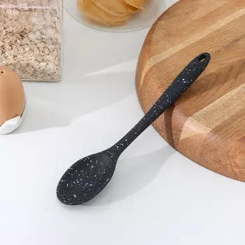 Ложка гарнирная Доляна «Орион», силикон, 214,3 см, цвет чёрный