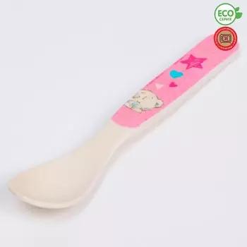 Ложка детская из бамбука Me To You розовый