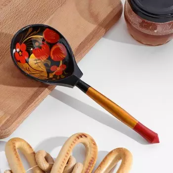 Ложка деревянная «Традиционная», полубаская, 196 см, МИКС