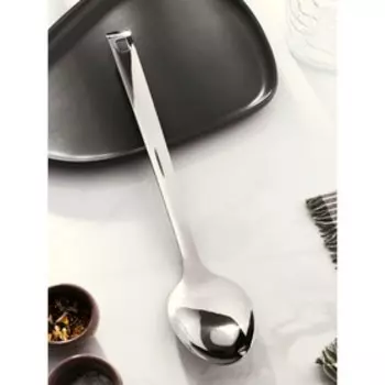 Ложка разливательная из нержавеющей стали Доляна Everyday, 387 см, толщина 3 мм, серебристая