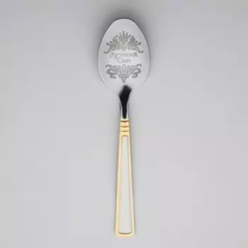 Ложка чайная с гравировкой «Лучший сын», в подарочной коробке, 3 х 14 см.