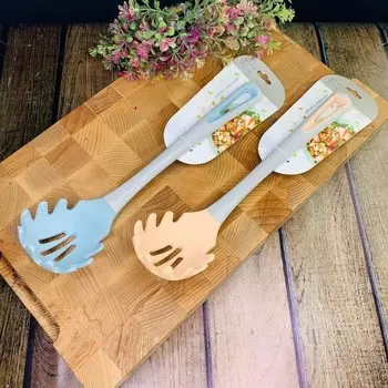 Ложка силиконовая для спагетти Lenardi, 31.5 см, цвет МИКС