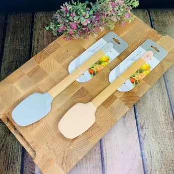 Ложка силиконовая Lenardi, 30 см, цвет МИКС