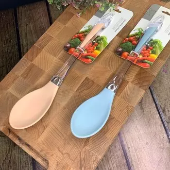 Ложка силиконовая Lenardi, 33 см, цвет МИКС