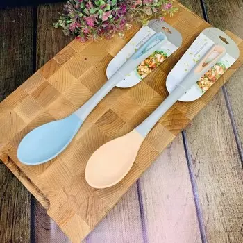 Ложка силиконовая Lenardi, 34 см, цвет МИКС