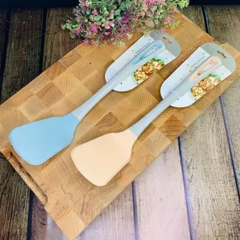 Ложка силиконовая Lenardi, 34 см, цвет МИКС