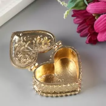 Любовный сундук с парой лягушек, 3,4 х 2,6 см