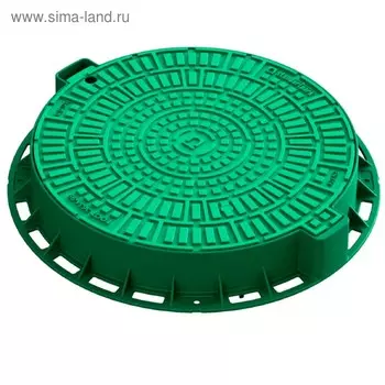 Люк «Лого», d = 80 см, пластик, зелёный