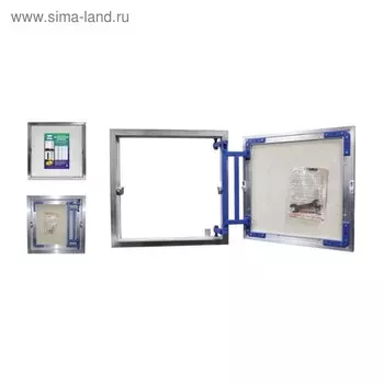 Люк ревизионный "Люкер" AL-KR 60/60, высота 600 мм, ширина 600 мм, под плитку