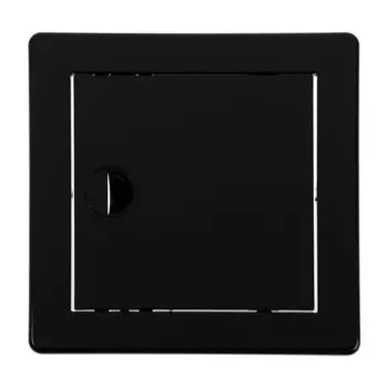 Люк ревизионный ZEIN 1515ЛР, 150 х 150 мм, пластик, черный