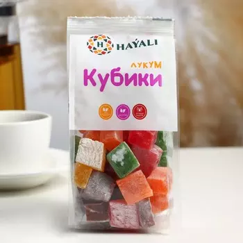 Лукум "HAYALI", экзотический микс, 250г