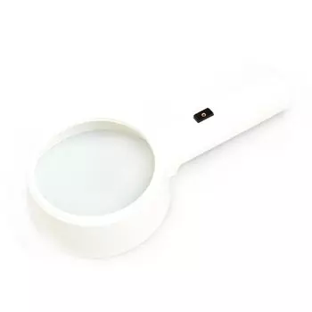 Лупа с ручкой и подсветкой Veber 8078-1, 3x, диаметр 90 мм