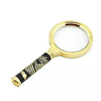 Лупа с ручкой сувенирная Veber L70, 7х, диаметр 70 мм, в чехле