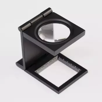 Лупа складная, кратность 4, линза 30 мм, металл