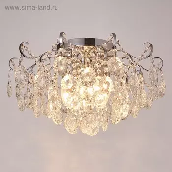 Люстра 09025/5 5хЕ14 40Вт хром 50х50х35см