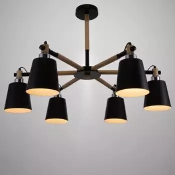 Люстра 1047/6BK E27 60 Вт черный 767650 см BayerLux