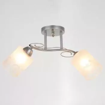 Люстра 1082/2SL 40Вт Е27 серебро 46х15х24 см BayerLux