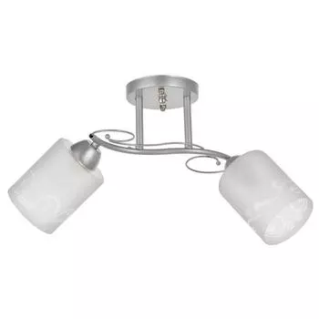 Люстра 1082/2SL 40Вт Е27 серебро 46х15х24 см BayerLux