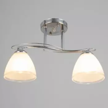 Люстра 1084/2SL 40Вт Е27 серебро 42х15х23 см BayerLux