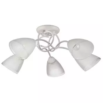 Люстра 1086/5WT 40Вт Е27 белый 64х64х22 см