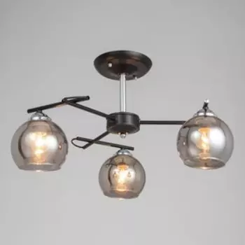 Люстра 1108/3CR E27 40 Вт черно-хромовый 545424 см BayerLux