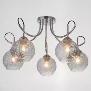 Люстра 1109/5CR E27 40Вт хром 54х54х24 см