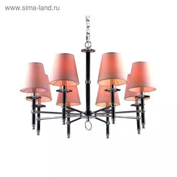 Люстра 1162/01 LM-8 Candela 8x40W E14 никель 80x80x49 см