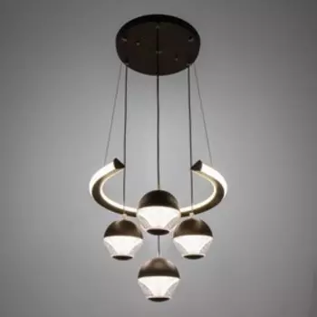 Люстра 1165/5 LED 185Вт 3000-6000К диммер кофе d.40 см