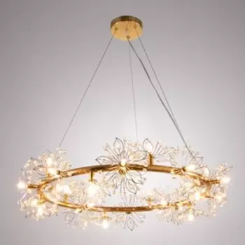 Люстра 1176/25 G4 20Вт золото 60х60х14см