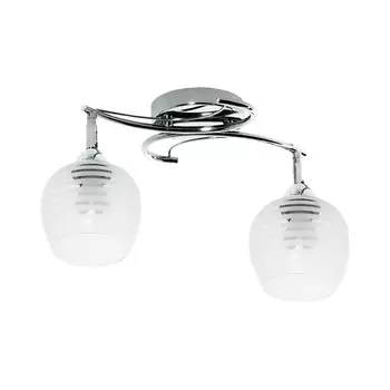 Люстра 12137/2CR WT+CL, E27 2x60Вт, цвет хром
