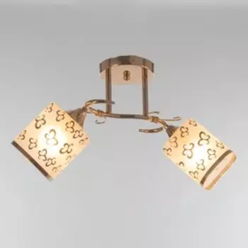 Люстра ГАЛЛОП «130521», 2хE27 60 Вт, золото, 401820 см