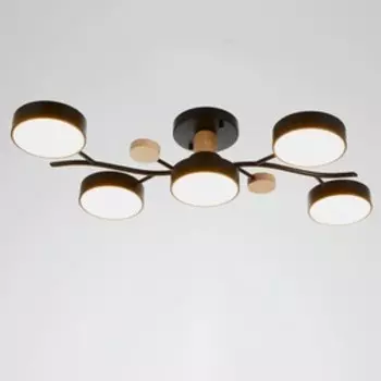 Люстра 1316/5BK LED 120Вт 3000-6000К черный 55х73х15 см