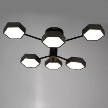 Люстра 1318/6GR LED 144 Вт 3000-6000К серый 716525 см BayerLux