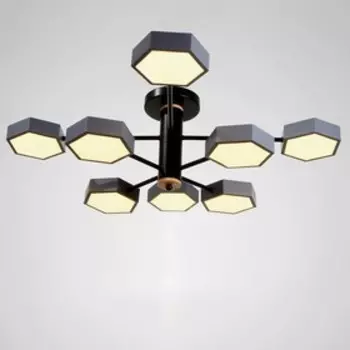 Люстра 1318/8GR LED 192Вт 3000-6000К серый 86х86х25 см BayerLux