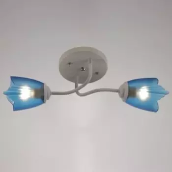 Люстра 1341002/2BL E27 15 Вт белый-синий BayerLux