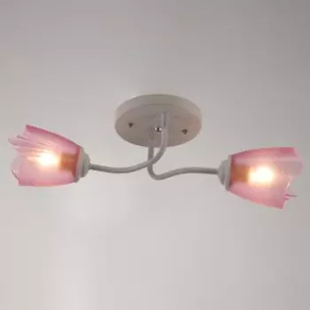 Люстра 1341002/2PK E27 15 Вт белый-розовый BayerLux