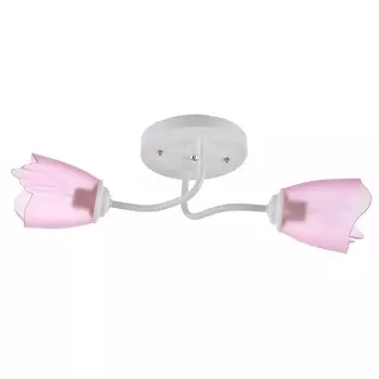 Люстра 1341002/2PK E27 15 Вт белый-розовый BayerLux